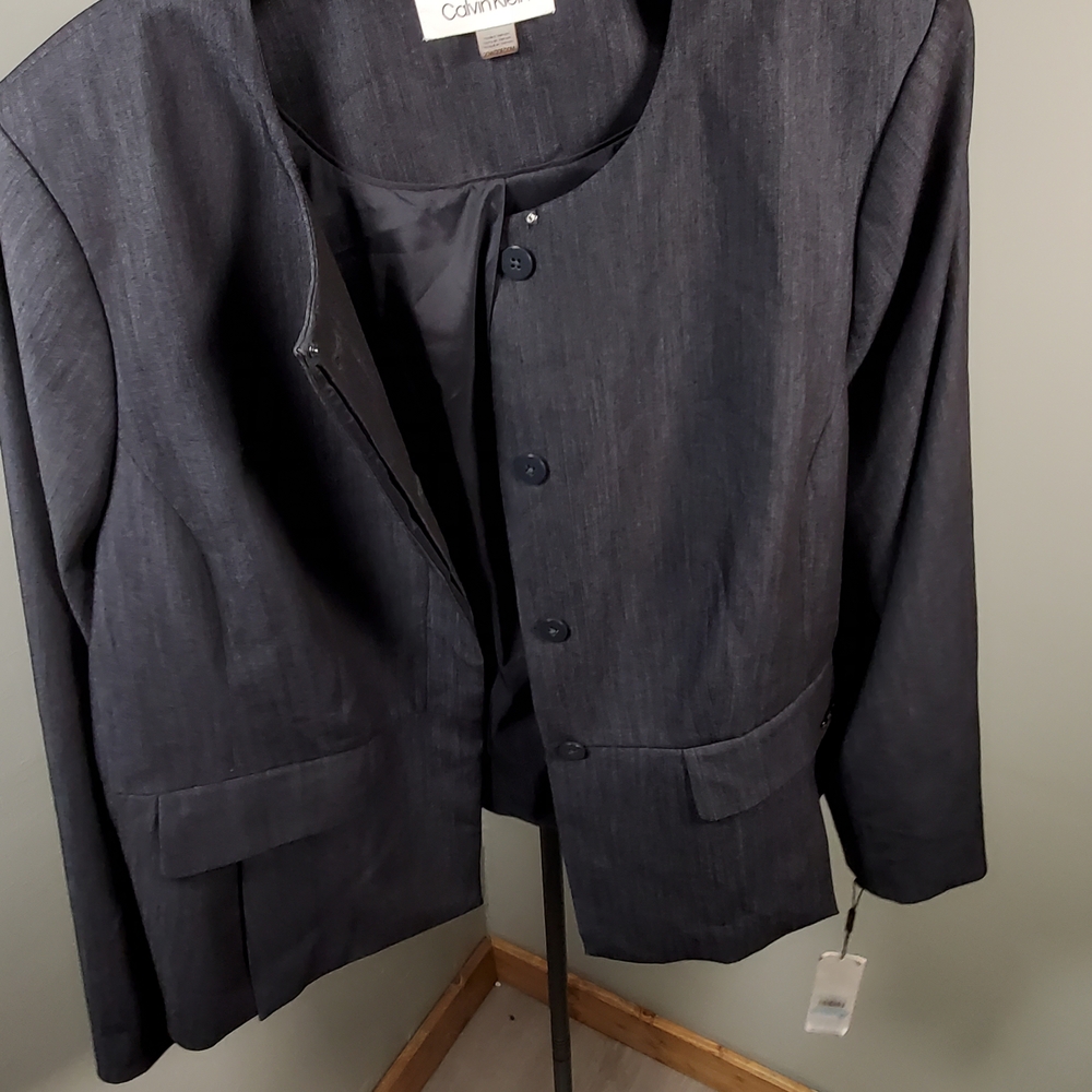 Calvin Klein Women's Charcoal Blazer